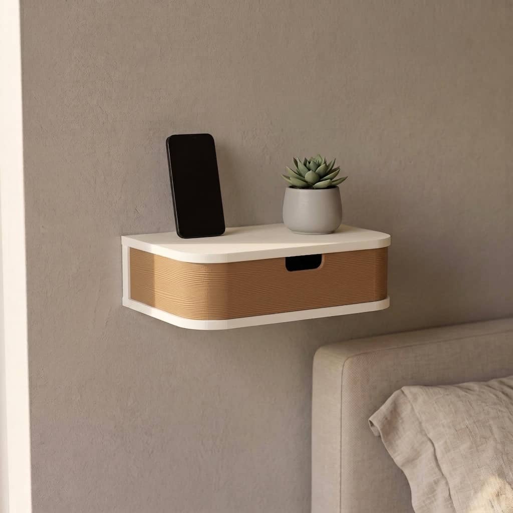 Floating Nightstand with Drawer