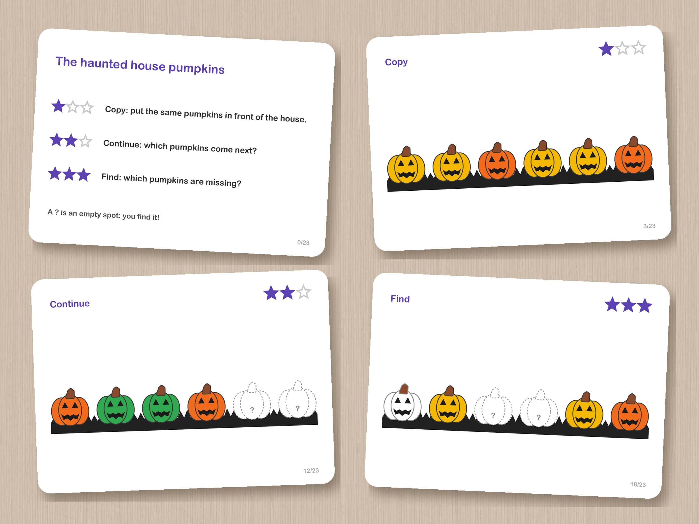 Jeu de suites d'Halloween pour enfants — 2