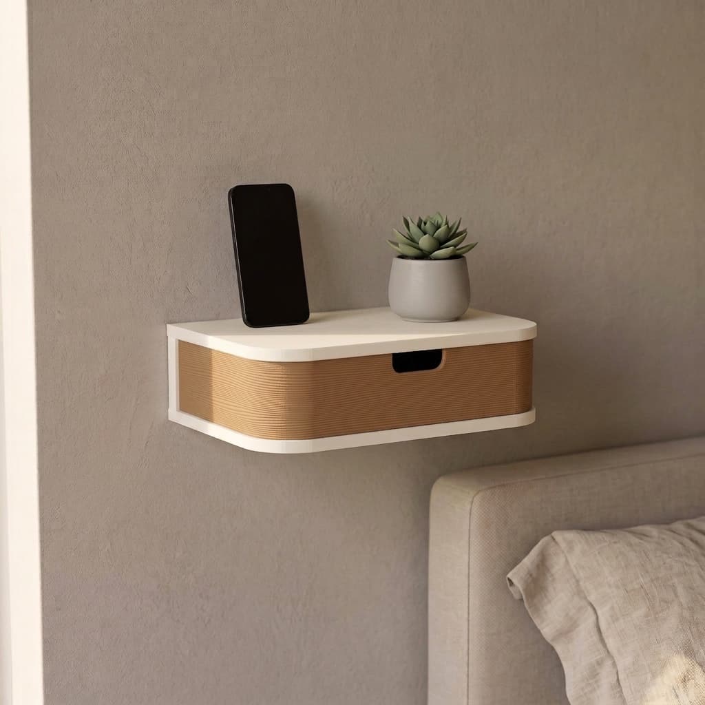 Floating Nightstand with Drawer — photo 1 sur 2
